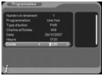 CGV PREMIO ST4W - Enregistrement différé à l'aide du «programmateur - 1