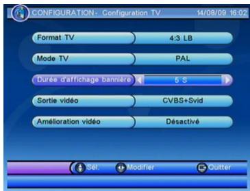 CGV PREMIO ST2U - Configuration de la TV - 1