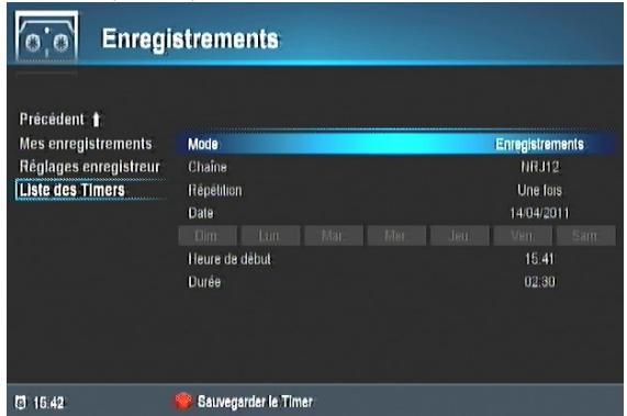 CGV 70009 E-FRANSAT HD-W - Programmer un enregistrement (timer) - 1