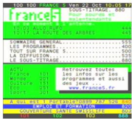 CGV 70009 E-FRANSAT HD-W - Afficher le télétexte - 1