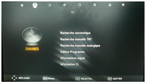 CGV APOLLO L22W11 - Menu principal - 2