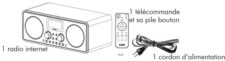 CGV DR30I - Contenu de la boîte - 1