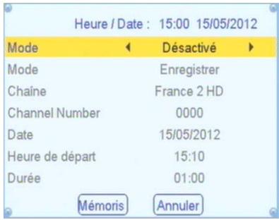 CGV ETIMO 1T - Réglages système - Réglage Timer (Programmateur) - 1