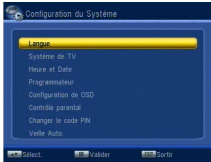 CGV PREMIO STL - Menu réglages - 1