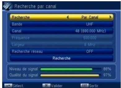CGV PREMIO STL - Installation\ recherche par canal ou par fréquence: - 1