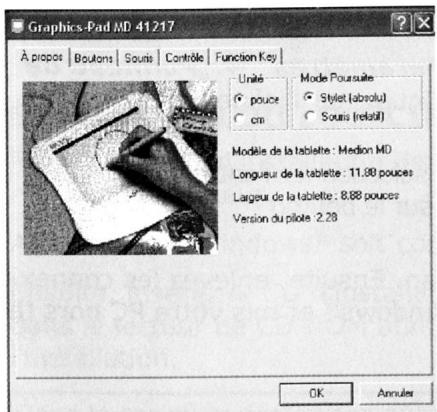 LIFETEC LT41217 - CONFIGURATION DE LA TABLETTE GRAPHIQUE - 1