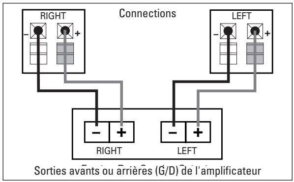 JBL CONTROL ONE (220-240V) - ETAPE 3. Connexions des haut-parleurs - 2