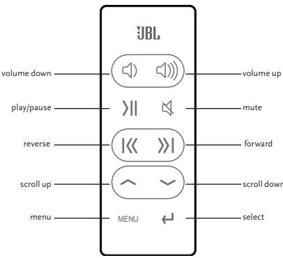 JBL RADIAL MICRO - Remote functionality - 1