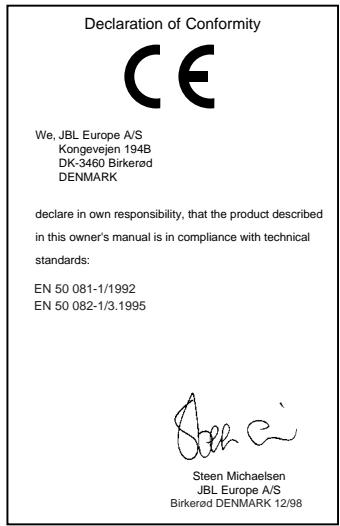 JBL TI K MASTER SUB - SERVICE - 1