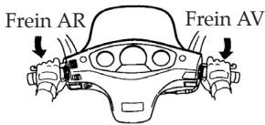 DAELIM HISTORY 125 - Utiliser les freins avant et arrêtre ensemble. - 1
