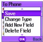 BENQ M300 - Phone Book in the phone's memory - 2