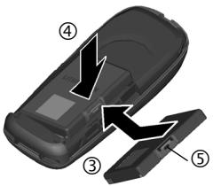 BENQ A60 - Insertion de la carte SIM/batterie - 3