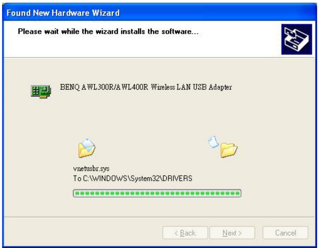 BENQ AWL-400 - Installation du pilote de péripérique (WinXP) - 4
