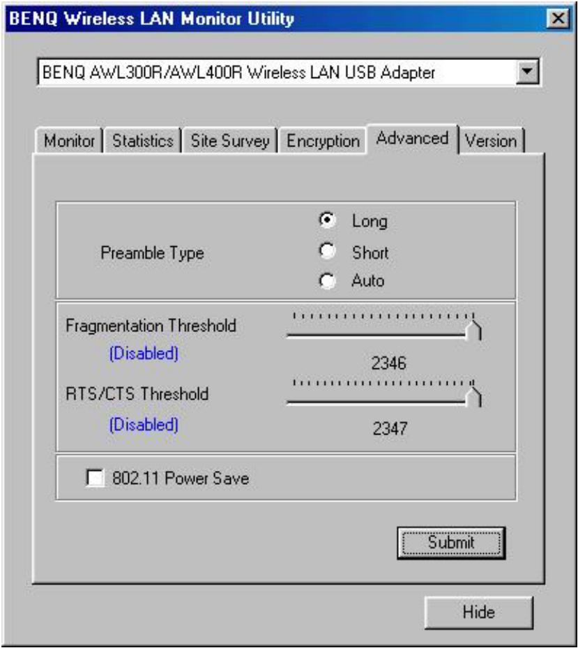 BENQ AWL-400 - Advanced - 1