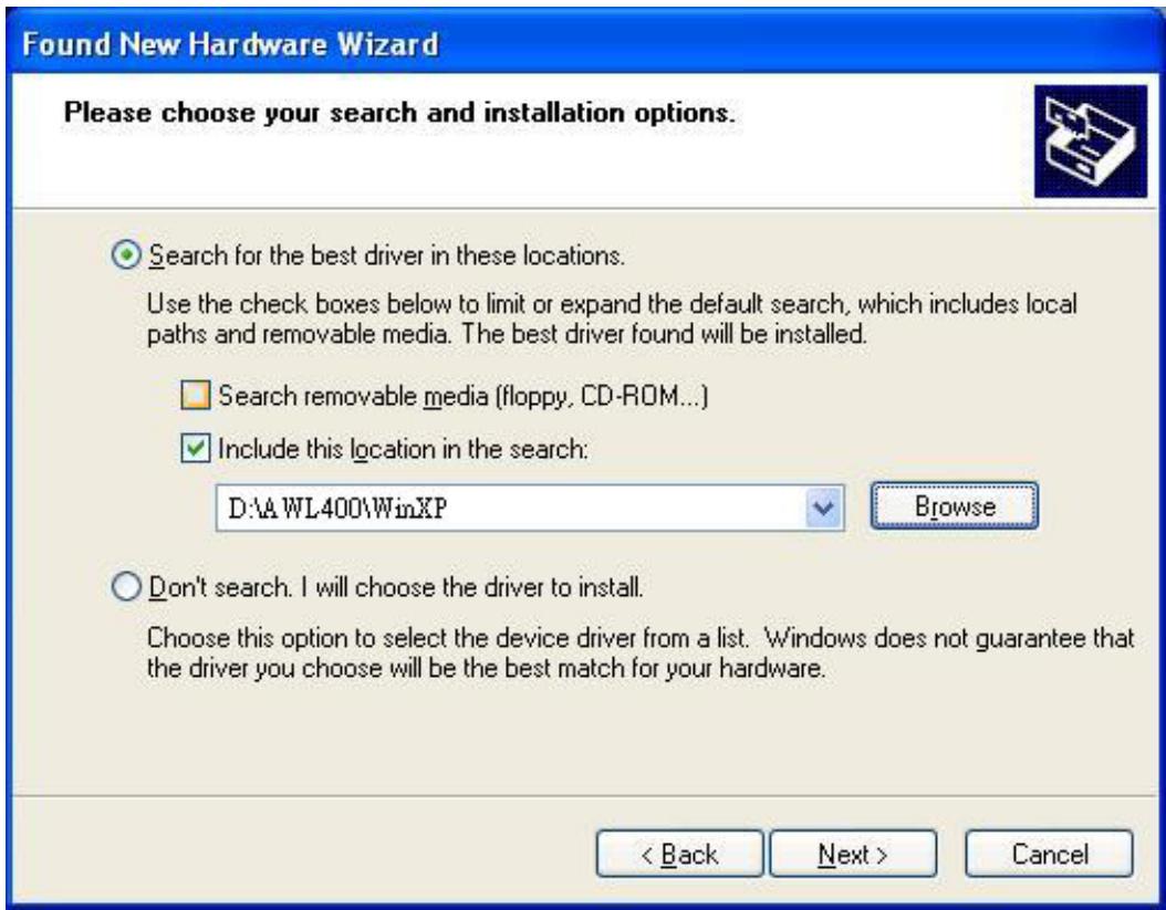 BENQ AWL-400 - Installation du pilote de péripérique (WinXP) - 2