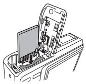 BENQ C1050 - Insertion et Retrait d'une carte mémoire SD - 1