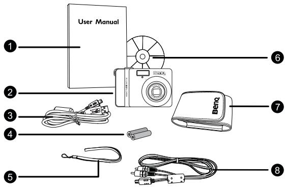 BENQ C740 - Vérification du contentu du paquet - 1