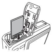 BENQ C740 - Insertion et Retrait d'une carte mémoire SD - 1