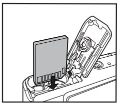 BENQ DC C630 - Insertion et Retrait d'une carte mémoire SD - 1