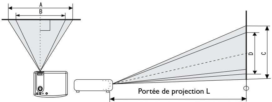 BENQ DS650 - Taille de l'écran - 1