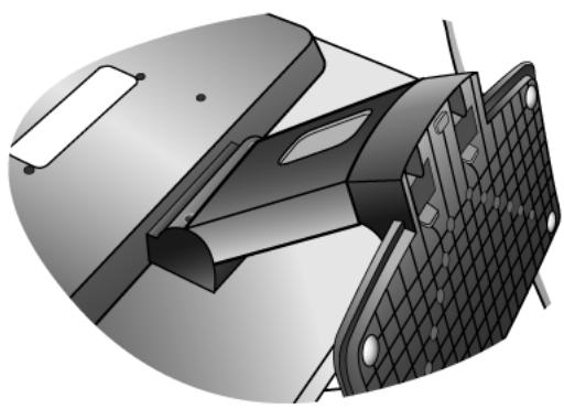 BENQ E2200WA - Fixez la base du moniteur. - 5