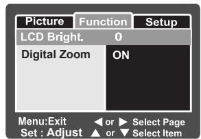 BENQ E53 - Menu Fonctions - 2