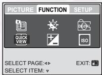 BENQ E53+ - Menu fonction du mode capture - 1