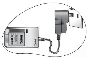 BENQ E600 - Rechargement de la batterie - 5