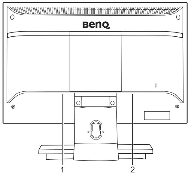 BENQ FP202W A - Vue arrirée (FP202W A) - 1