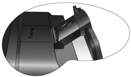 BENQ FP222WA - Comment séparer la base du support - 2