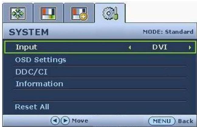 BENQ G900 - Mode du menu principal - 7