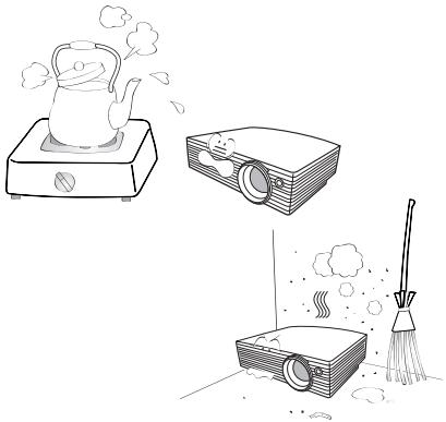 BENQ MP610 - Safety Instructions (Continued) - 1