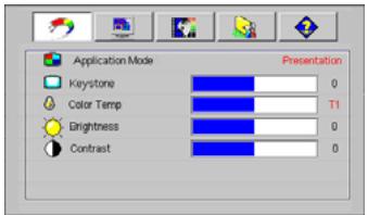 BENQ MP610 - Using the menus - 1