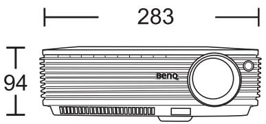 BENQ MP610 - Dimensions - 2
