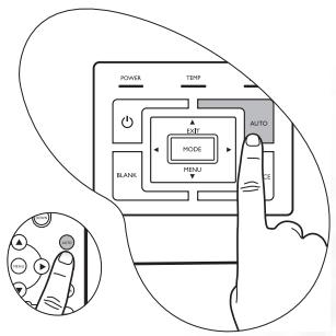 BENQ MP610 - Auto-adjusting the image - 1