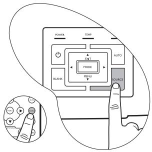 BENQ MP610 - Switching input signal - 2