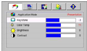 BENQ MP610 - Using the menus - 2