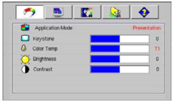 BENQ MP620 - Utilisation des menus - 1