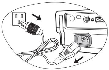 BENQ MP620 - Mise hors tension - 4