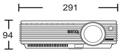 BENQ MP620 - Dimensions - 3
