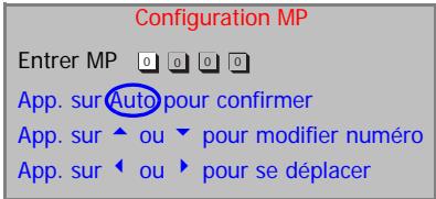 BENQ MP620 - Définition du mot de passage - 2