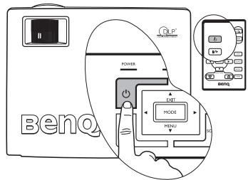 BENQ MP620 - Mise en marche - 2