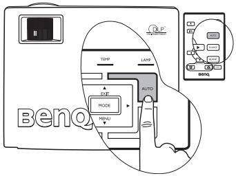 BENQ MP620 - Réglage automatique de l'image - 1