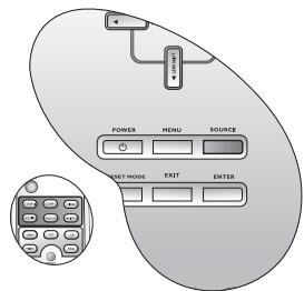 BENQ W5000 - Sélection d'une source d'entrée - 3