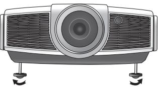 BENQ W5000 - Ajustement de l'angle de projection - 1
