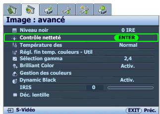 BENQ W5000 - Contrôle de la nettete de l'image - 1