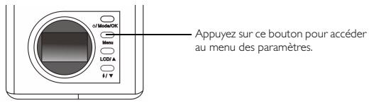 BENQ DC 1500 - Menu de paramétrage du mode de configuration (écran LCD) - 1