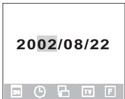 BENQ DC 1500 - Réglage de la date - 1