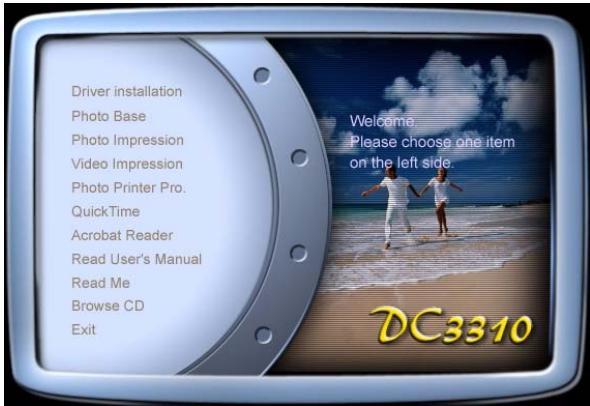 BENQ DC3310 - Installer le logiciel de l'appareil photo numérique - 1