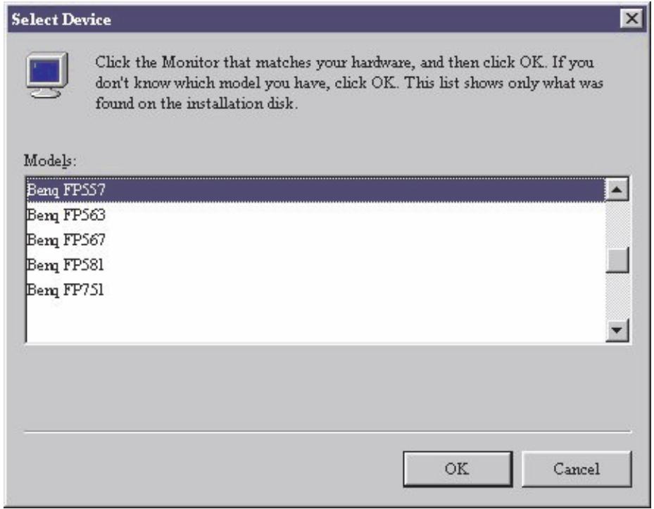 BENQ FP767 V2 - Installation logicielle du moniteur - 8